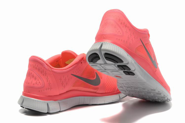 Hot Nike Free5.0 Women Shoes Gray/Tomato